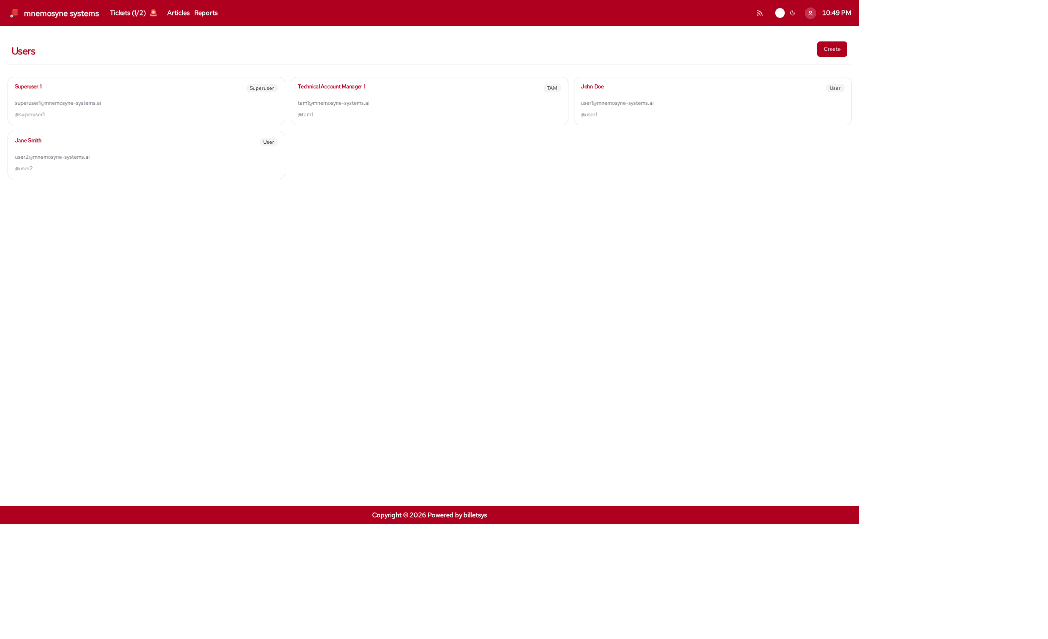 TAM workspace